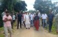দুর্গাপূজার আগেই লক্ষ্মীছড়ার বাঁধের রাস্তা সংস্কারের আশ্বাস মন্ত্রী টিংকুর